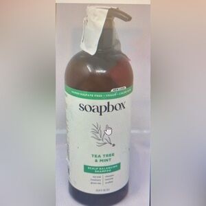 Soapbox Tea Tree & Mint Shampoo, Harsh Sulfate Free, Paraben Free, Silicone Free